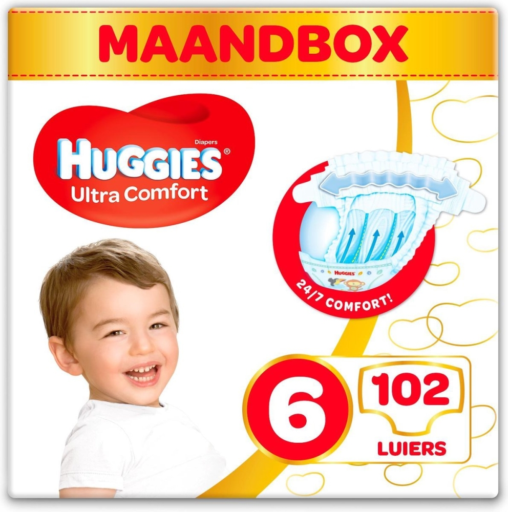 Huggies Ultra Comfort - maandbox - 6 Huggies Ultra Comfort - maandbox - 6