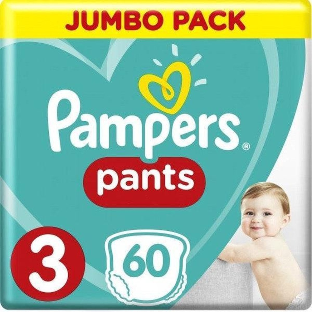 Pampers Baby Dry Pants Maat 3 - 60 Luierbroekjes Pampers Baby Dry Pants Maat 3 - 60 Luierbroekjes