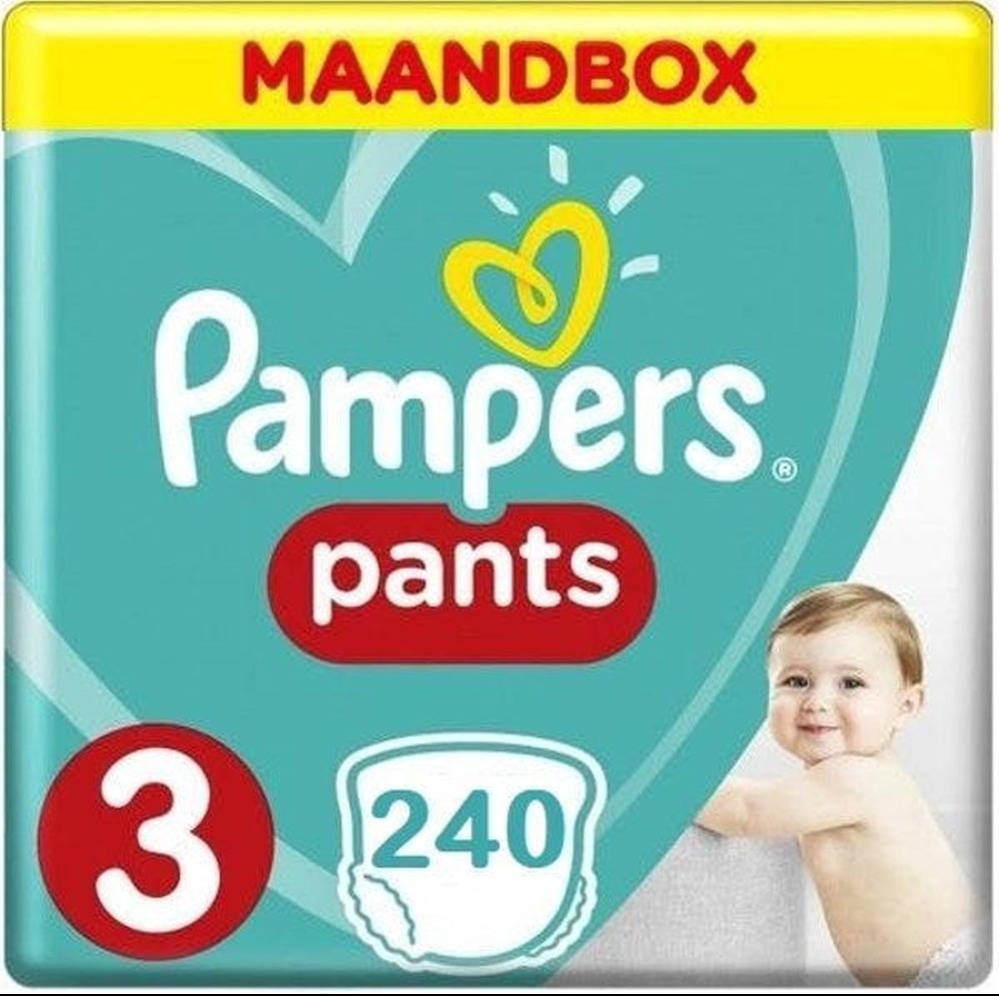 Pampers Baby-Dry Pants maat 3 240 luierbroekjes Pampers Pants Maat 3 - 240 Luierbroekjes Maandbox XL
