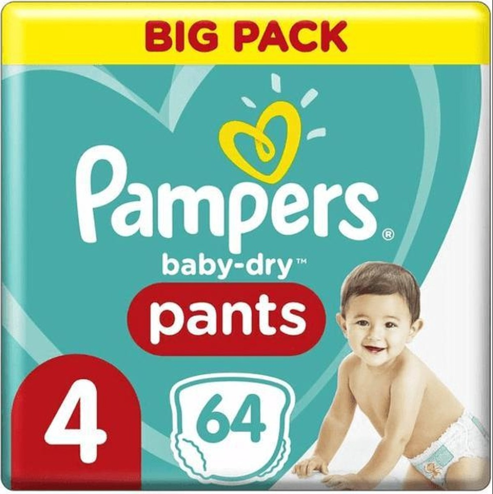 Pampers Baby-Dry Pants maat 4 - 64 luierbroekjes Pampers Baby-Dry Pants maat 4 - 64 luierbroekjes