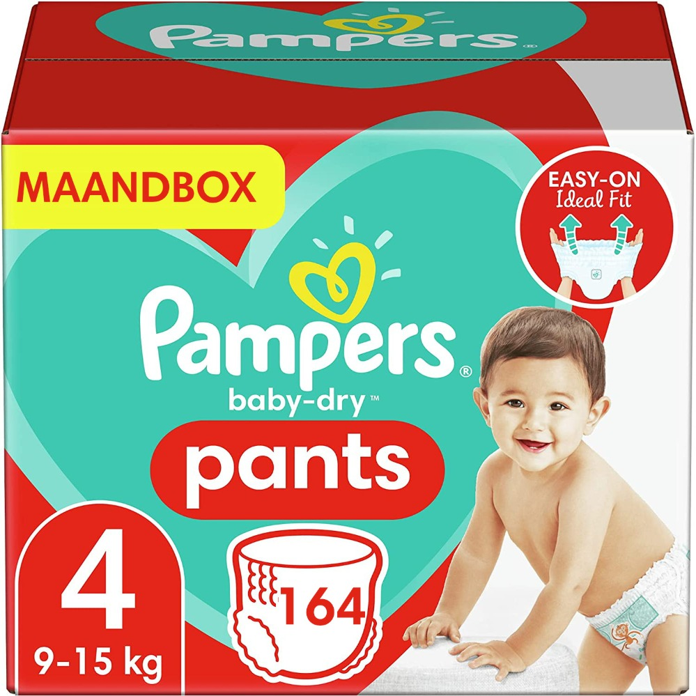 Pampers Baby-Dry Pants maat 4 164 luiers Pampers Baby-Dry Pants maat 4 164 luiers