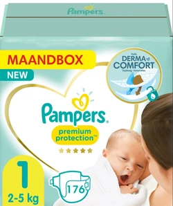 Pampers - Premium Protection - Maat 1 - Maandbox - 176 luiers