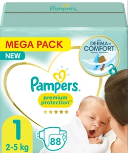 Pampers - Premium Protection - Maat 1 - Mega Pack - 88 luiers