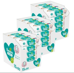 Pampers - Sensitive - Billendoekjes - 3600 doekjes - 45 x 80 Pampers - Sensitive - Billendoekjes - 3600 doekjes - 45 x 80