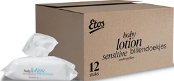 Etos Baby Lotion Sensitive Billendoekjes - 960 stuks (12 x 80 stuks)