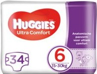 Huggies Ultra Comfort maat 6 34 luiers Huggies Ultra Comfort maat 6 34 luiers