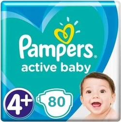 Pampers Active Baby Maat 4+ - 80 Luiers