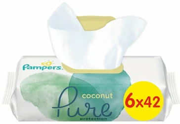 Pampers - Pure Coconut - Babydoekjes - 252 doekjes - 6 x 42