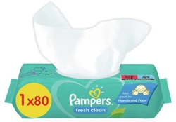 Pampers Fresh Clean Babydoekjes 1-pak (1x80) Pampers - Fresh Clean - Billendoekjes - 80 doekjes - 1 x 80