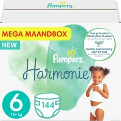 Pampers - Harmonie Pure - Maat 6 - Mega Maandbox - 132 luiers