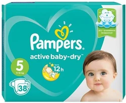 Pampers Active Baby Dry Luiers Maat 5 - 38 Stuks Pampers Active Baby Dry Luiers Maat 5 - 38 Stuks