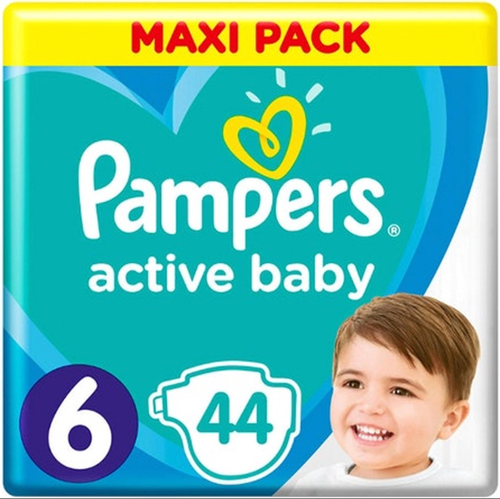 Pampers Active Baby Maat 6 - 44 Luiers Pampers Active Baby Maat 6 - 44 Luiers