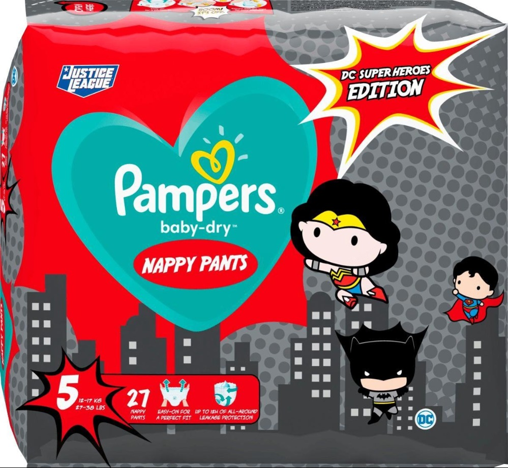Pampers Pants Baby Dry - Luierbroekjes - Maat 5 - Junior - 12-17kg - Limited Edition, 27 St Pampers Pants Baby Dry - Luierbroekjes - Maat 5 - Junior - 12-17kg - Limited Edition, 27 St