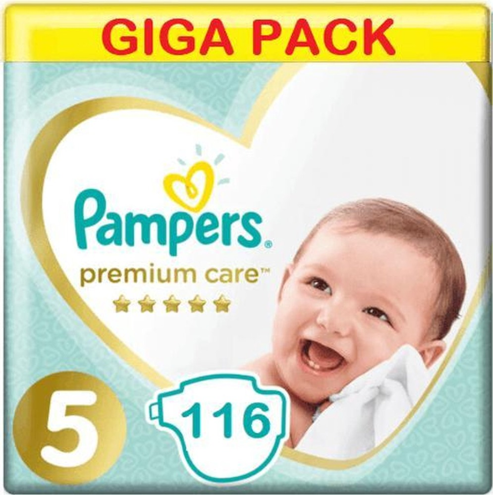 Pampers Premium Care Luiers Maat 5 - 116 Luiers Pampers Premium Care Luiers Maat 5 - 116 Luiers Voordeelverpakking