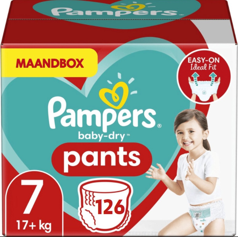 Pampers Baby Dry Pants Maat 7 - 126 Luierbroekjes Pampers Baby Dry Pants Maat 7 - 126 Luierbroekjes