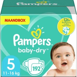 Pampers Baby Dry Maat 5 - 192 Luiers Maandbox