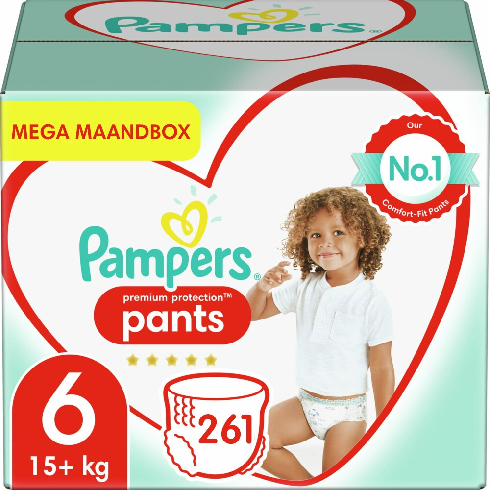 Pampers - Premium Protection Pants - Maat 6 - Mega Maandbox - 261 luierbroekjes Pampers - Premium Protection Pants - Maat 6 - Mega Maandbox - 261 luierbroekjes