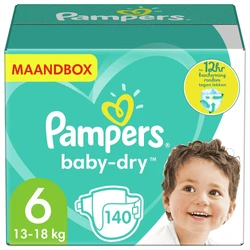 Pampers - Baby Dry - Maat 6 - Maandbox - 140 luiers