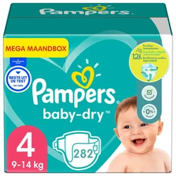 Pampers - Baby Dry - Maat 4 - Mega Maandbox - 282 luiers