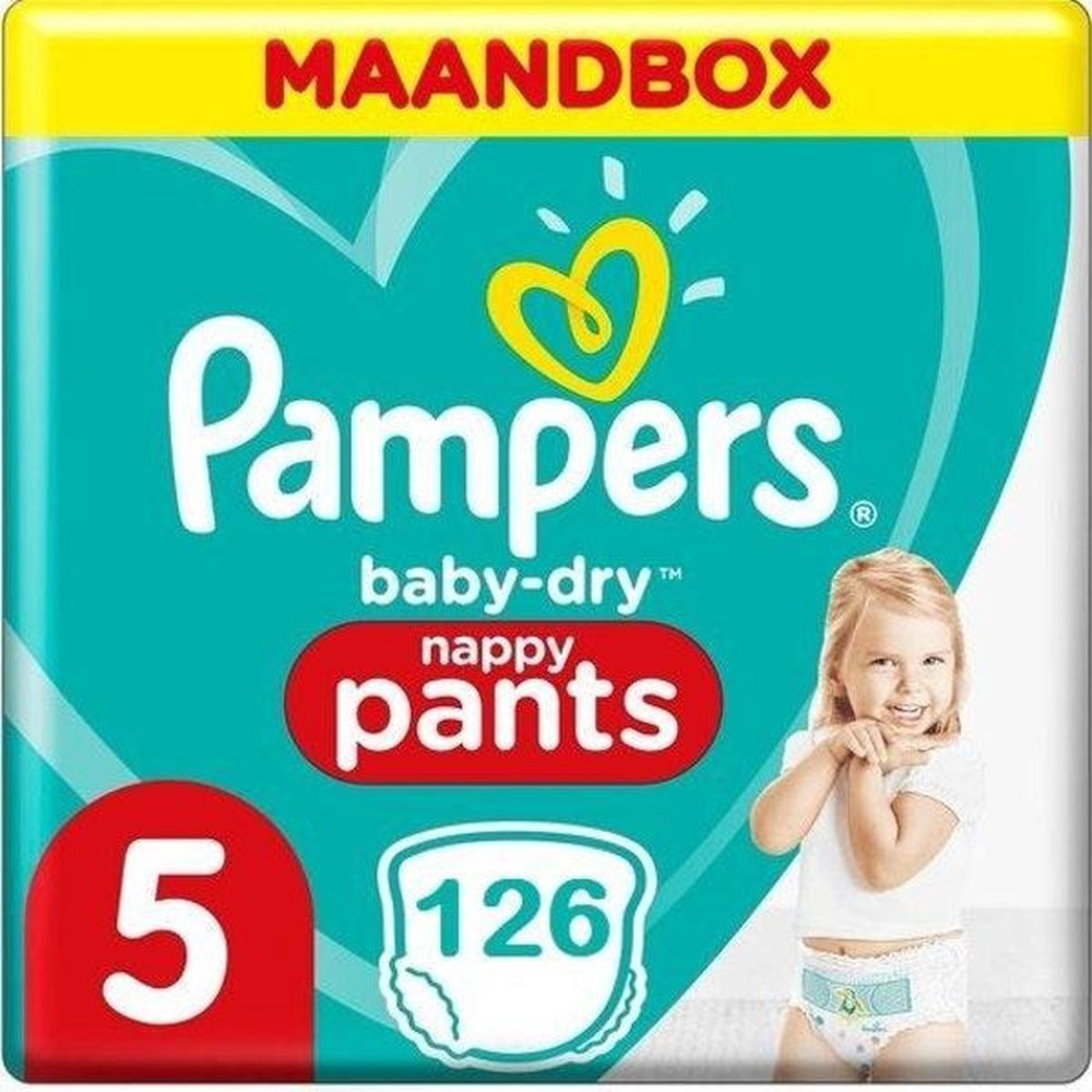 Pampers Baby Dry Pants Maat 5 - 126 Luierbroekjes Maandbox Pampers Baby Dry Pants Maat 5 - 126 Luierbroekjes Maandbox