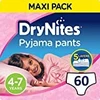 Huggies DryNites Meisjes Pyjama Broek, 4-7 Jaar (60 Broek)