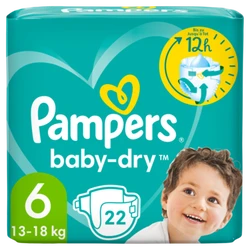 Pampers Baby-Dry Maat 6, 22 Luiers