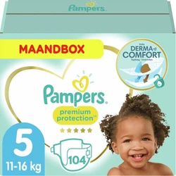 Pampers Premium Protection Maat 5 - 104 Luiers Maandbox Pampers Premium Protection Maat 5 - 104 Luiers Maandbox