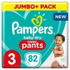 Pampers Baby-Dry Pants maat 3 Pampers 81714234 Baby-Dry Pants luierbroek, wit