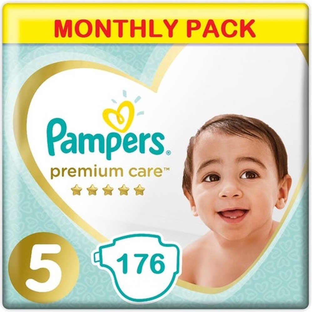 Pampers Premium Care Luiers Maat 5 - 176 Luiers Maandbox Pampers Premium Care Luiers Maat 5 - 176 Luiers Maandbox