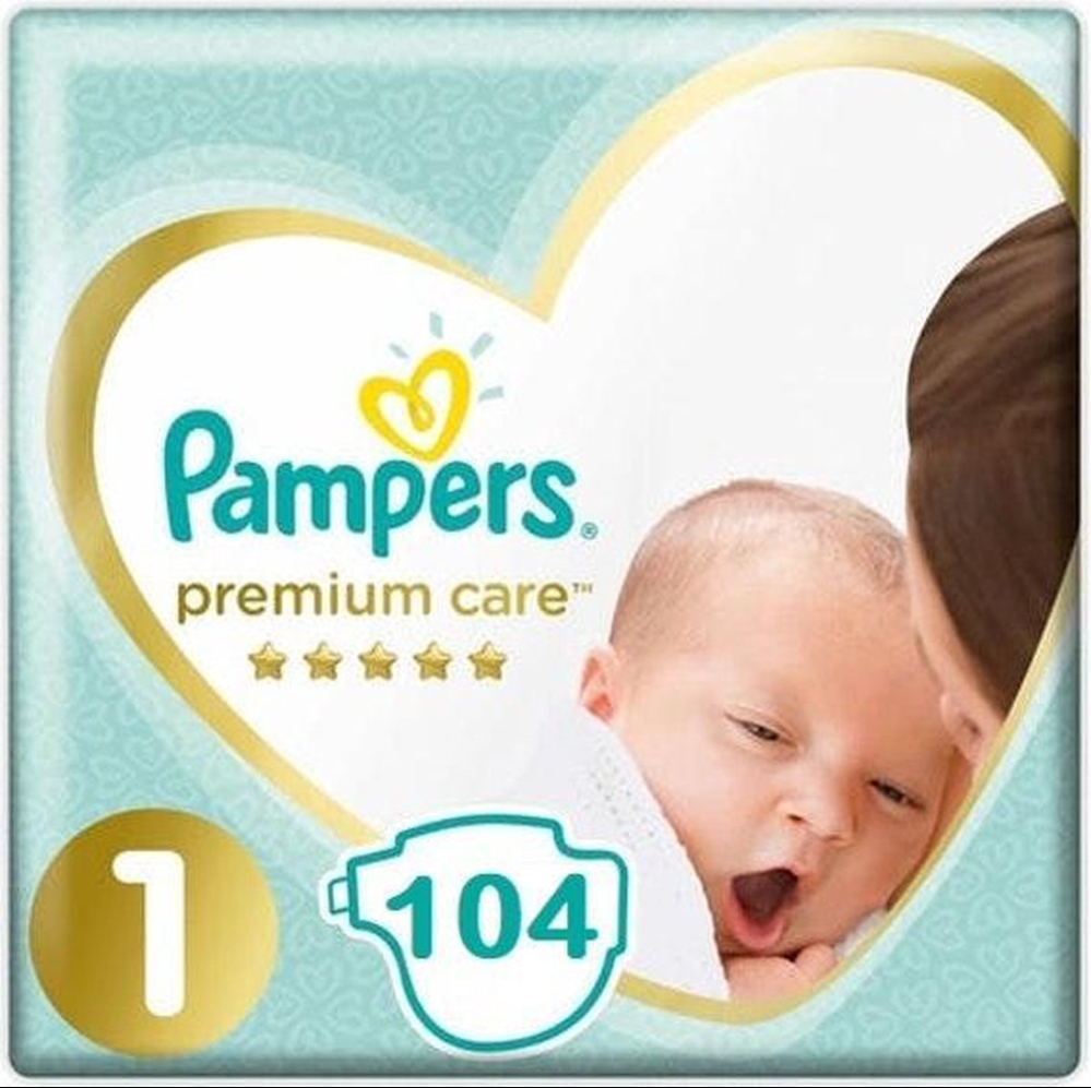 Pampers Premium Care Luiers Maat 1 - 104 Luiers Pampers Premium Care Luiers Maat 1 - 104 Luiers
