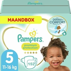 Pampers Premium Protection Maat 5 - 152 Luiers Maandbox