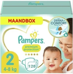 Pampers Premium Protection Maat 2 - 128 Luiers Maandbox Pampers Premium Protection Maat 2 - 128 Luiers Maandbox