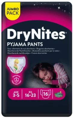 Huggies DryNites Girl maat 3-5 16 luiers Huggies DryNites Girl maat 3-5 16 luiers