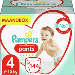 Pampers - Premium Protection Pants - Maat 4 - Maandbox - 144 broekjes - Voordeel