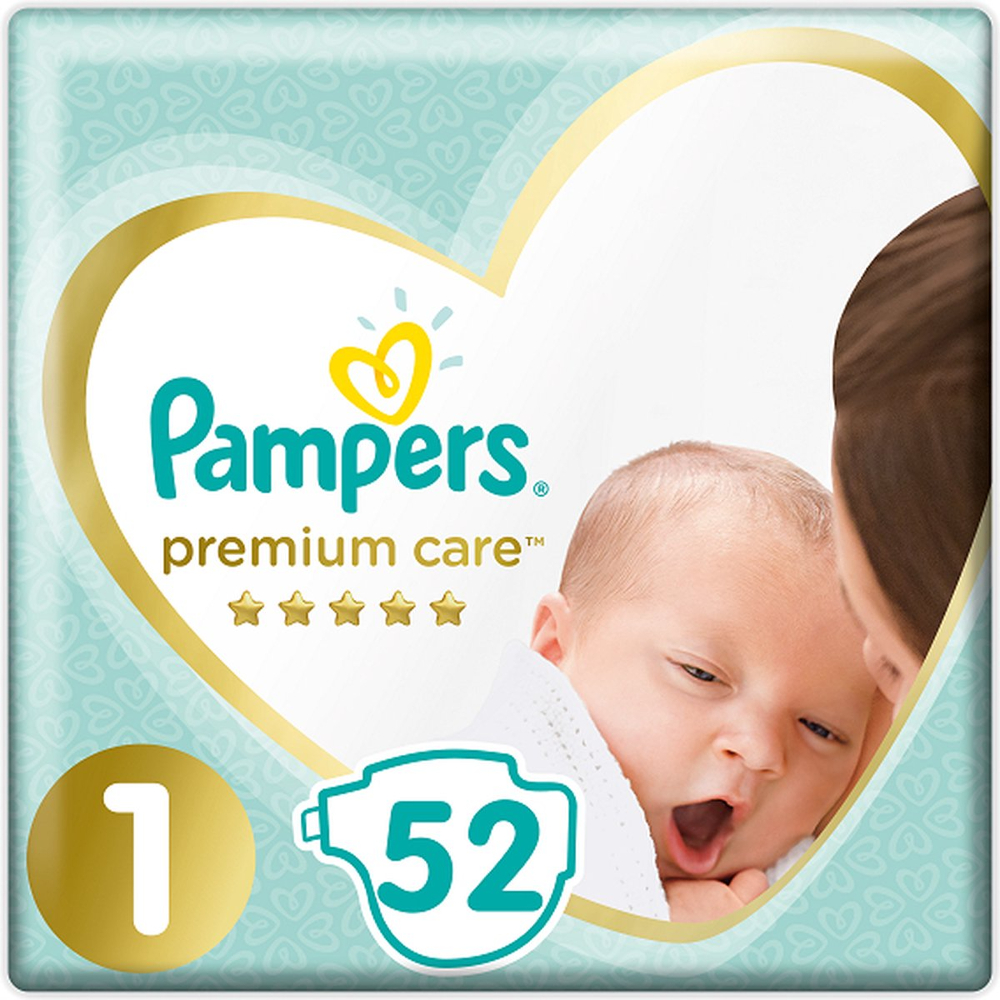 Pampers Premium Care Luiers Maat 1 - 52 Luiers Pampers Premium Care Luiers Maat 1 - 52 Luiers