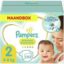 Pampers Premium Protection Maat 2 - 192 Luiers Maandbox Pampers Premium Protection Maat 2 - 192 Luiers Maandbox