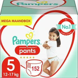 Pampers Premium Protection Pants Luierbroekjes - Maat 5 (12-17 kg) - 152 Stuks