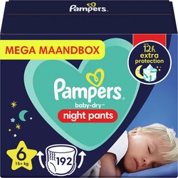 Pampers - Night Pants - Maat 6 - Mega Maandbox - 192 luierbroekjes Pampers - Night Pants - Maat 6 - Mega Maandbox - 192 luierbroekjes