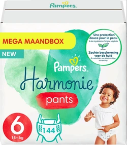 Pampers - Harmonie Pants - Maat 6 - Mega Maandbox - 144 luierbroekjes Pampers - Harmonie Pants - Maat 6 - Mega Maandbox - 144 luierbroekjes