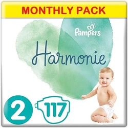 Pampers Harmonie Luiers Maat 2 - 117 Luiers Maandbox