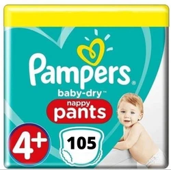 Pampers Baby Dry Pants Maat 4+ - 105 Luierbroekjes Maandbox