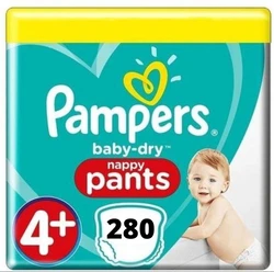 Pampers Baby Dry Pants Maat 4+ - 280 Luierbroekjes Mega Maandbox
