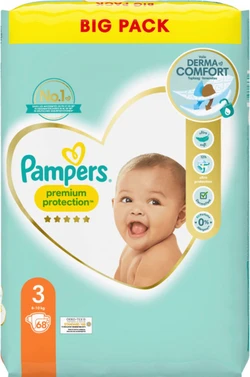 Pampers Premium Protection maat 3 - 68 luiers