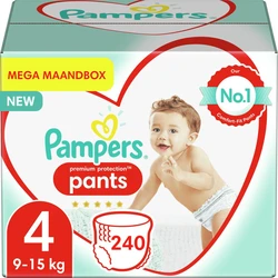 Pampers - Premium Protection Pants - Maat 4 - Mega Maandbox - 240 broekjes Pampers - Premium Protection Pants - Maat 4 - Mega Maandbox - 240 broekjes