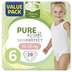 Kruidvat Pure&Soft Pants Voordeelpak Maat 6 28 luiers Kruidvat Pure&Soft Pants Voordeelpak Maat 6 28 luiers