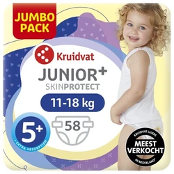 Kruidvat luiers maat 5+ Voordeelpak   58 luiers