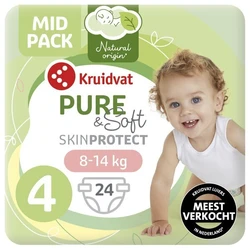 Kruidvat Pure&Soft Pants Maat 4 24 luiers Kruidvat Pure&Soft Pants Maat 4 24 luiers