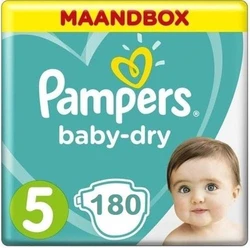 Pampers Baby-Dry maat 5 - 180 luiers