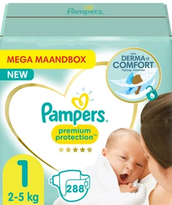 Pampers - Premium Protection - Maat 1 - Mega Maandbox - 288 luiers