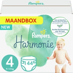 Pampers - Harmonie Pure - Maat 4 - Maandbox - 144 luiers